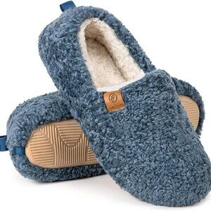 EverFoams - Womens Memory Foam Slippers, size 7-8 US womens, color blue.